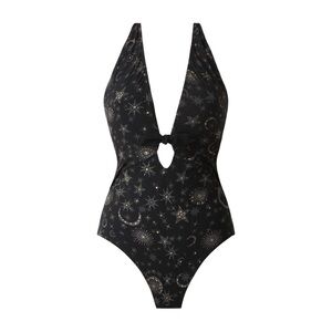 Magicsuit Lucky Stars Halle One Piece Swimsuit Sun and Moon Print NWT